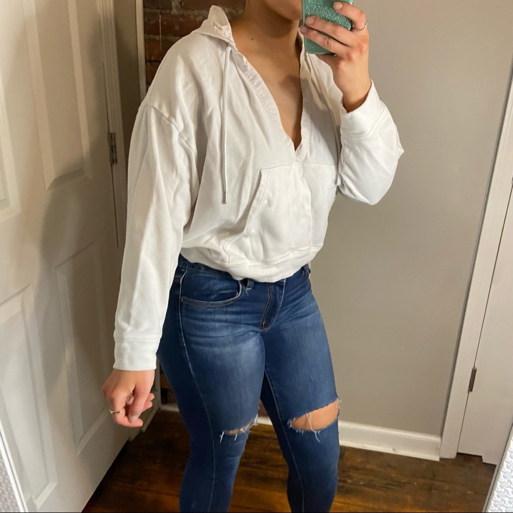 Fabletics Rosanna hoodie oversized cropped sweatshirt size XS - Picture 7 of 12